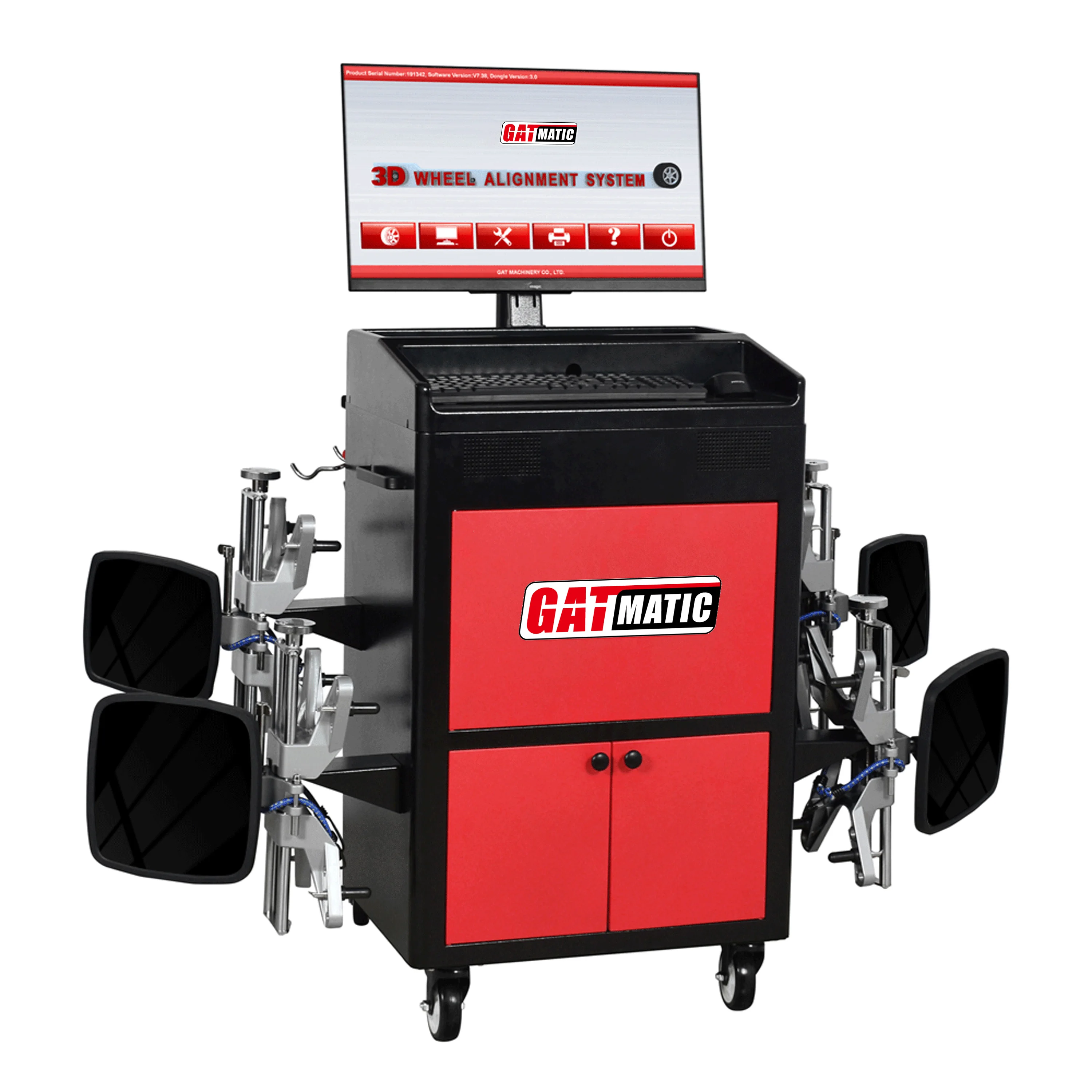 GATmatic Supertracker Mobile 3D Wheel Alignment Workshop Equipment Cheap HD Camera Software Automatic Car Lift Alignment