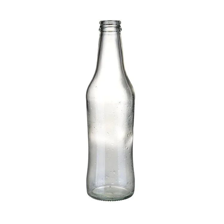 11oz 330ml 500ml 1000ml Clear Soda Water Glass Bottles With Crown Cap 