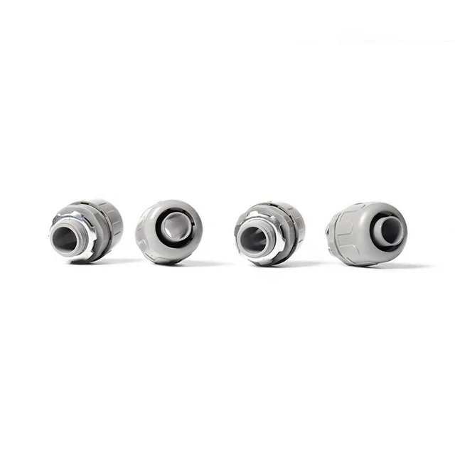 PVC Straight Nonmetallic Flex Conduit Fittings Liquid Tight Connectors