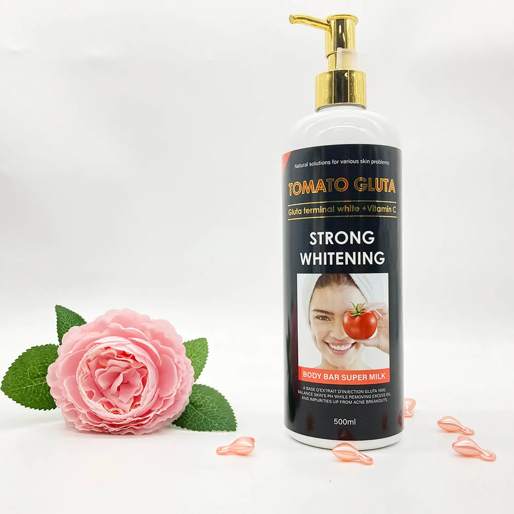 Gluta Terminal White Tomato Strong Whitening Body Milk Fast Action Remove  Dark Spots Clear Skin With Vitamines C Body Lotion