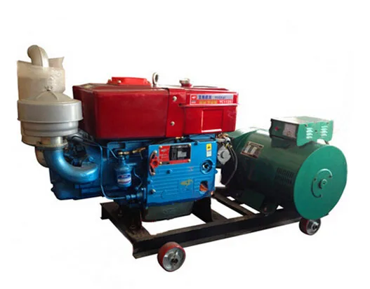 Tractor Generator Leader Wood Small Engine Water-cooled 22kw Single Cylinder diesel Generator
