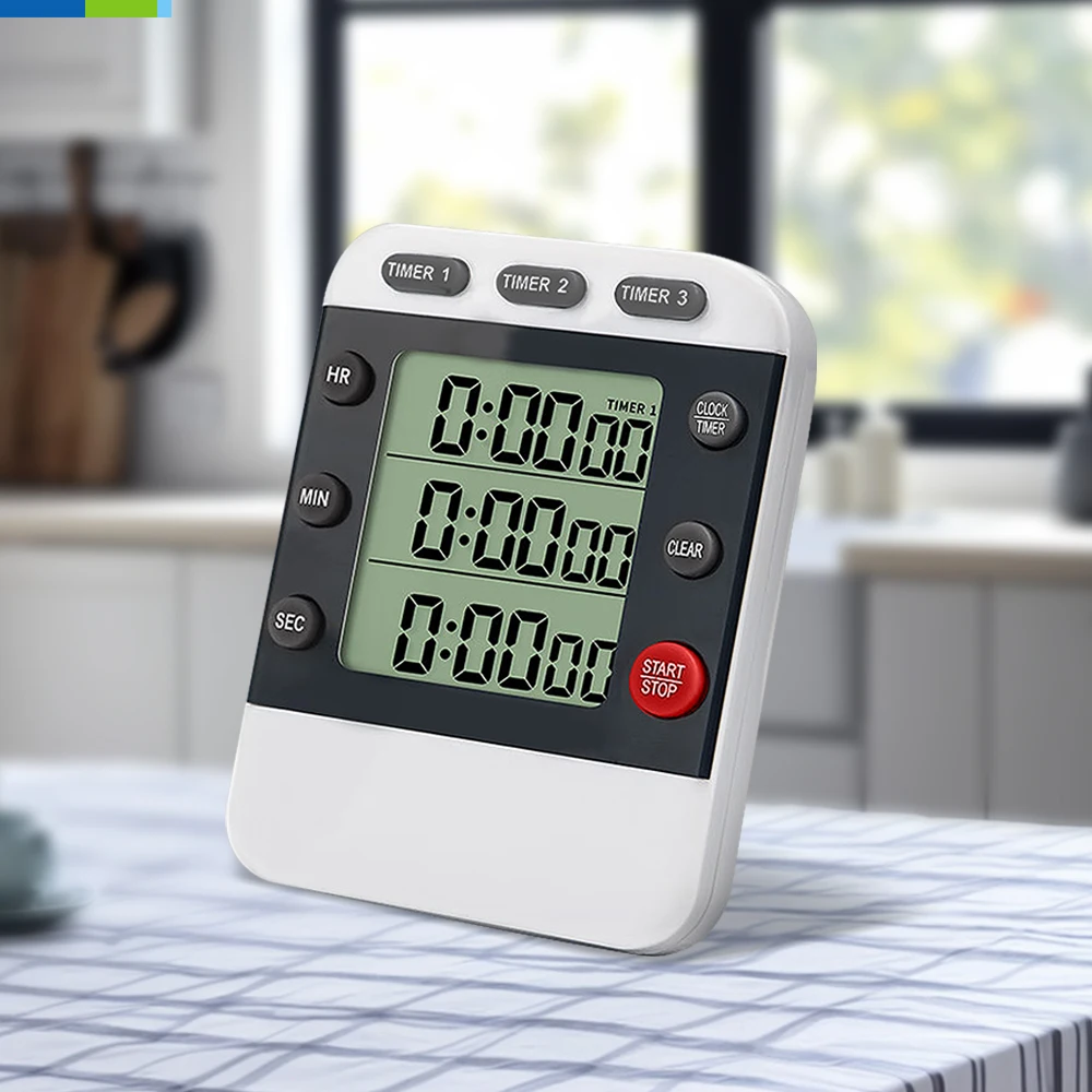 Temporizador de Cocina Digital de grupos con pantalla Juego de Cuenta  Regresiva alimentado por batería Recordatorio de tiempo Pantalla de  plástico