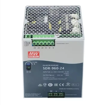 Meanwell SDR-960-24 960W 24V 40A AC-DC Single Output with PFC and Parallel function Industrial DIN Rail Switching Power Supply