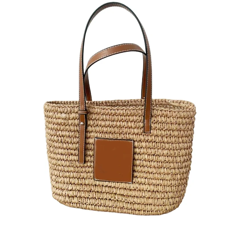 Amazon.com: QTKJ Bolso de hombro de paja grande suave tejido a mano Boho  paja asa Tote retro verano playa bolsa de ratán (Beige) : Ropa, Zapatos y  Joyería