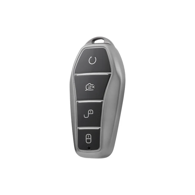 Metallic Car Keys Bag Cover, Car Key Case For BYD Dolphin Car Key Accessories