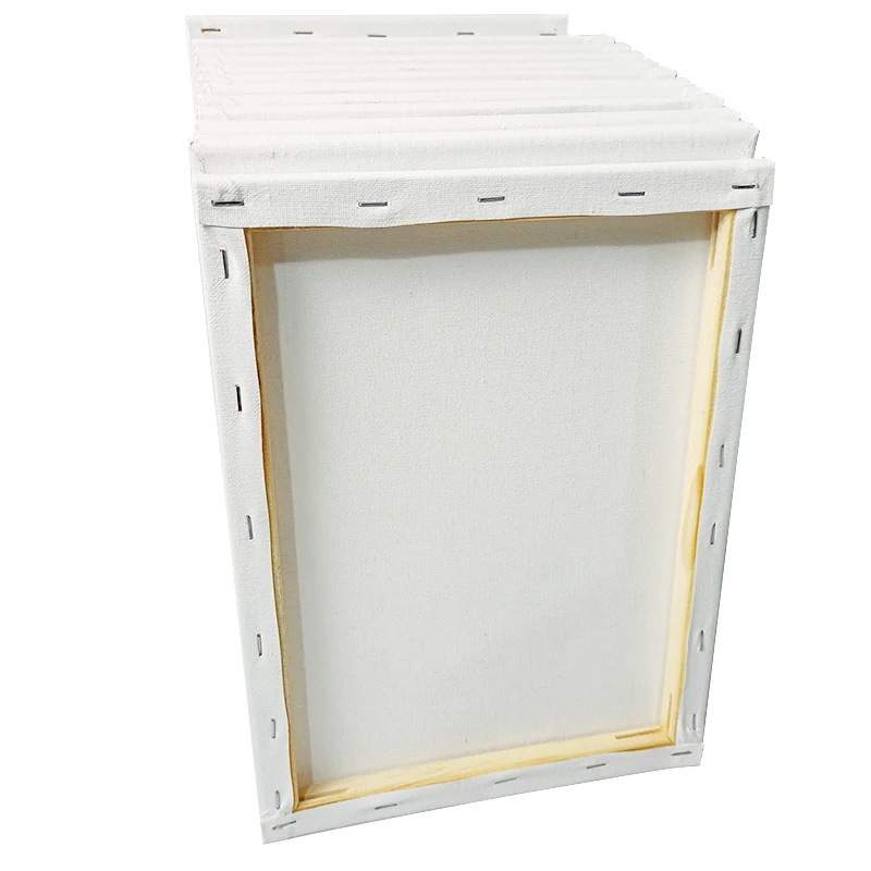 16x20 дюймов оптовая продажа доска искусство натуральный коттоновый растягивается чистый холст для живописи