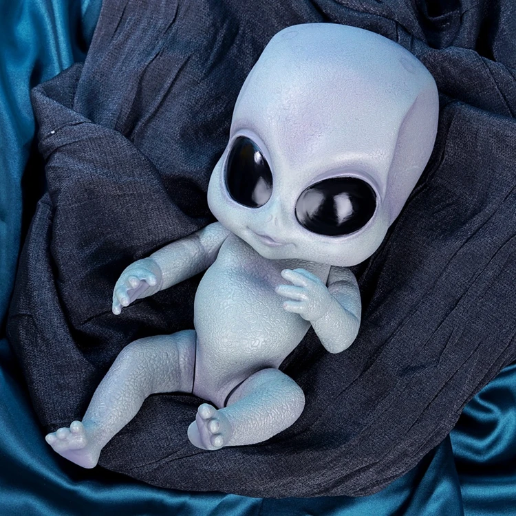 Lifelike Reborn ALien Baby Dolls Soft Silicone shops Vinyl Baby Doll Collectable Baby