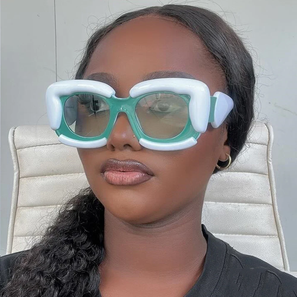 Fururistic Inflated Cat Eye Sunglasses unisex LOEWE Drops Inflated Sunglasses For Fall 2022 | Hypebeast main image 2