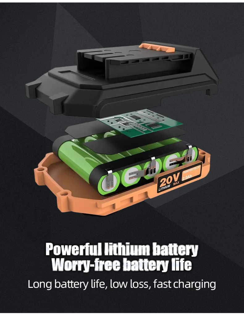 Factory Electric Cordless Torque Impact Power Wrenches Brushless 3/4