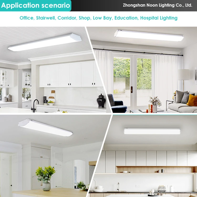 4 Foot Led Light Garage Ceiling Mount Light Fixture Wrap Around Fluorescent Light Fixtures