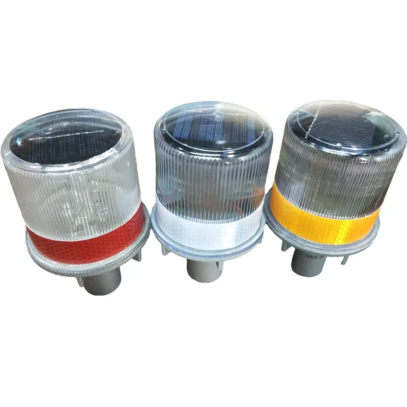 Barricade Solar LED Signal Lighting Traffic Road Cone Stud Safety Flashing Warning Beacon Light Blinkers Strobe Lights