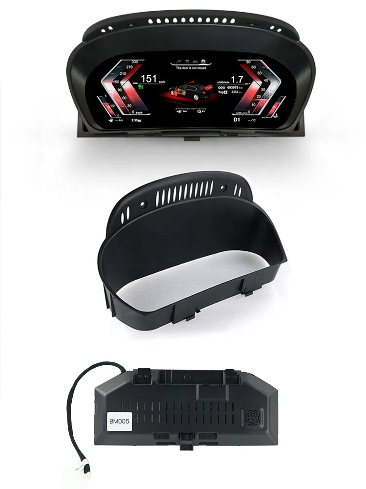 MEKEDE LCD Digital Dashboard Cluster Virtual Screen Linux  for BMW X5 E70 Cic Ccc 2006 2007 2008 2009 2010 2013