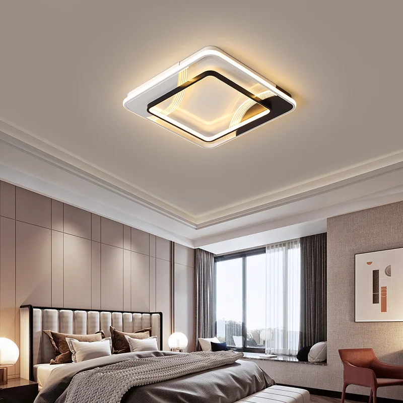 Meerosee Modern Lighting for Home Mounted Ceiling Lamp Hallway Light Fixtures Ceiling Gold LED Modern Lighting Home MD87180