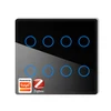 Black  Zigbee  8gang