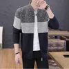 Baseball collar navy blue