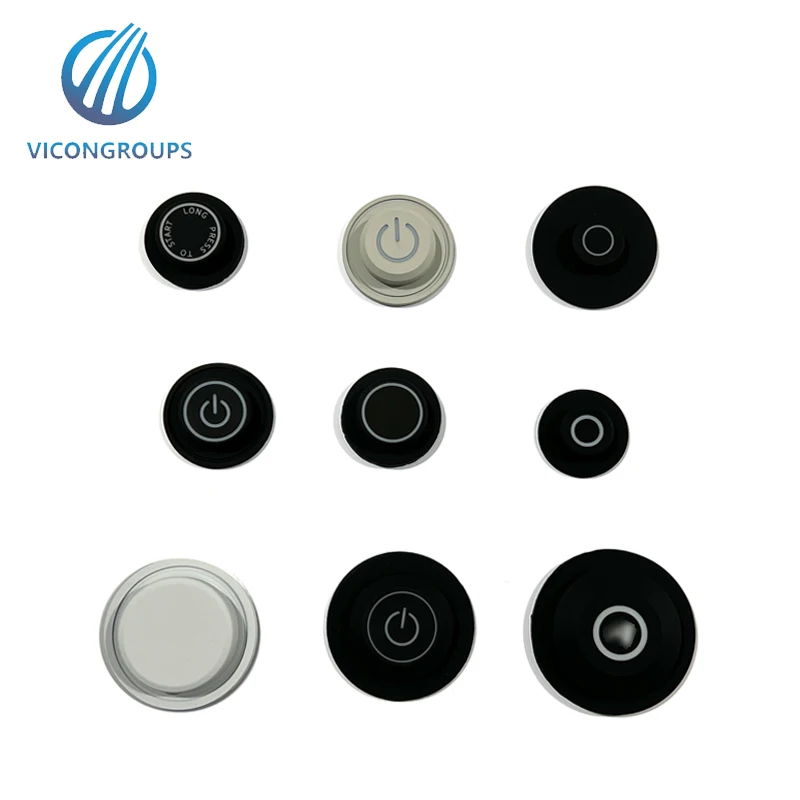 Transparent Round Silicone Rubber Push Button For Toy Application