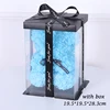 Sky Blue - Orsetto di rose da 25 cm con regalo