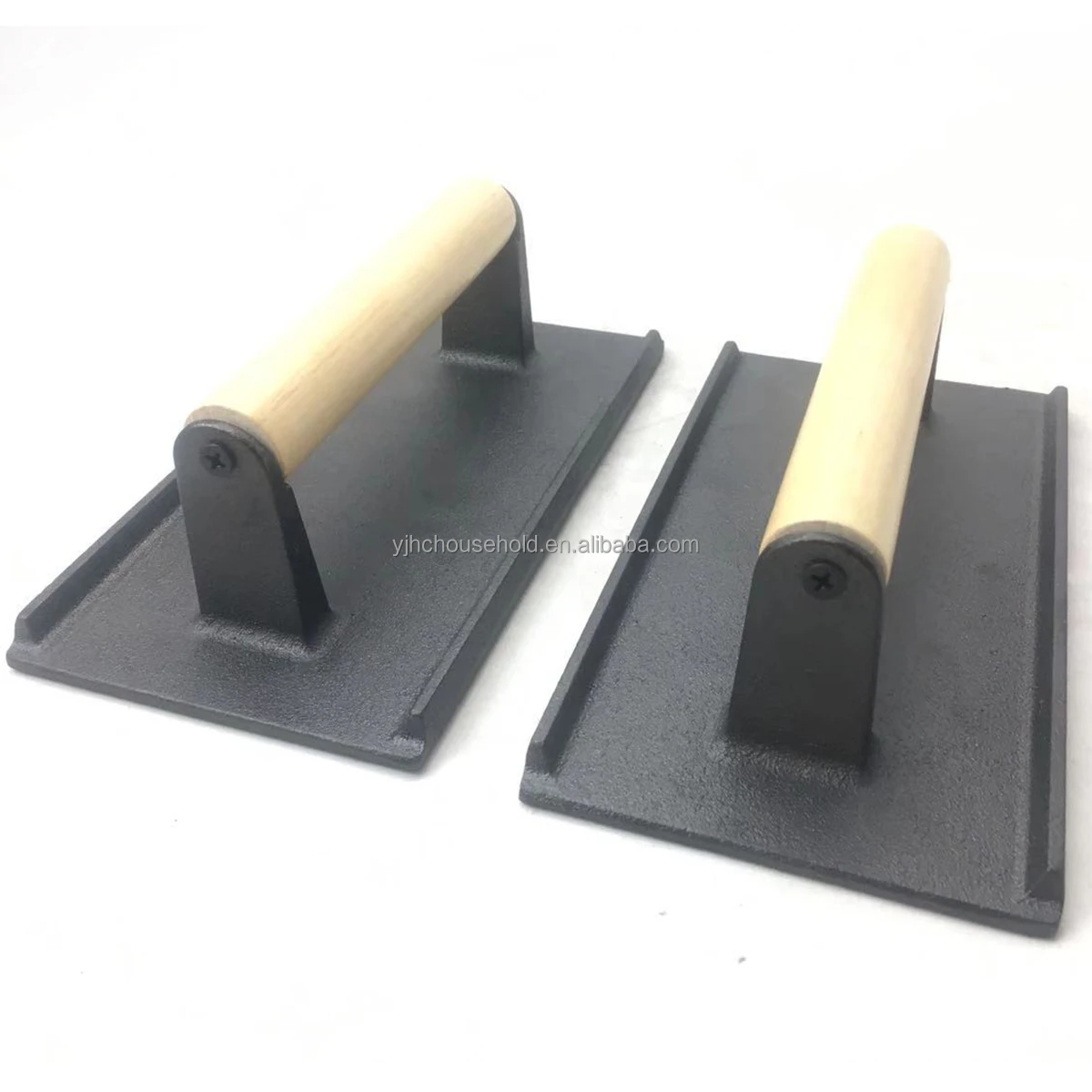 Smashed Burger Kit,Cast Iron Heavy Duty Burger Smasher Round