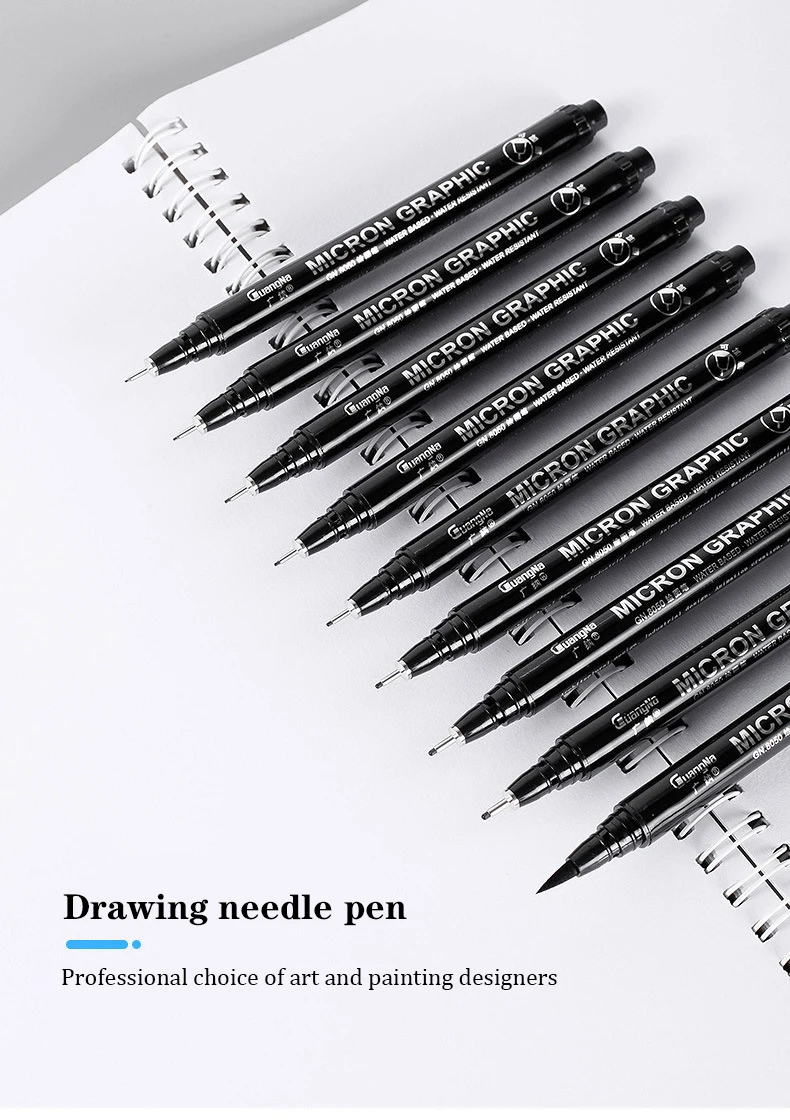 Sipa Ultra Needle Pens Fine Liner Black For Mango Illustration