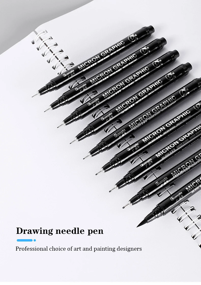 GuangNa Micron Graphic Fineliner Pen Set – Artiful Boutique