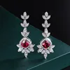 Red treasure ear studs