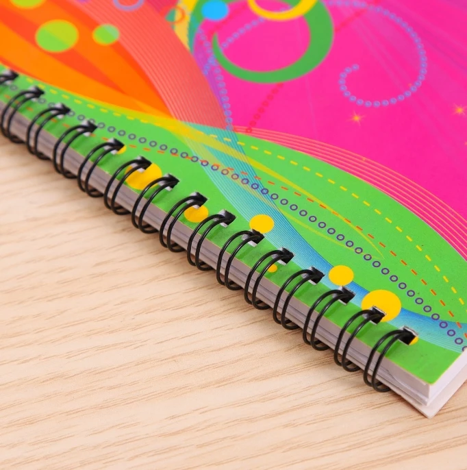 Wholesale Hot Sale Card Head Graffiti Collision Color Coil Book Office Notepad Student Diary Business Notebook