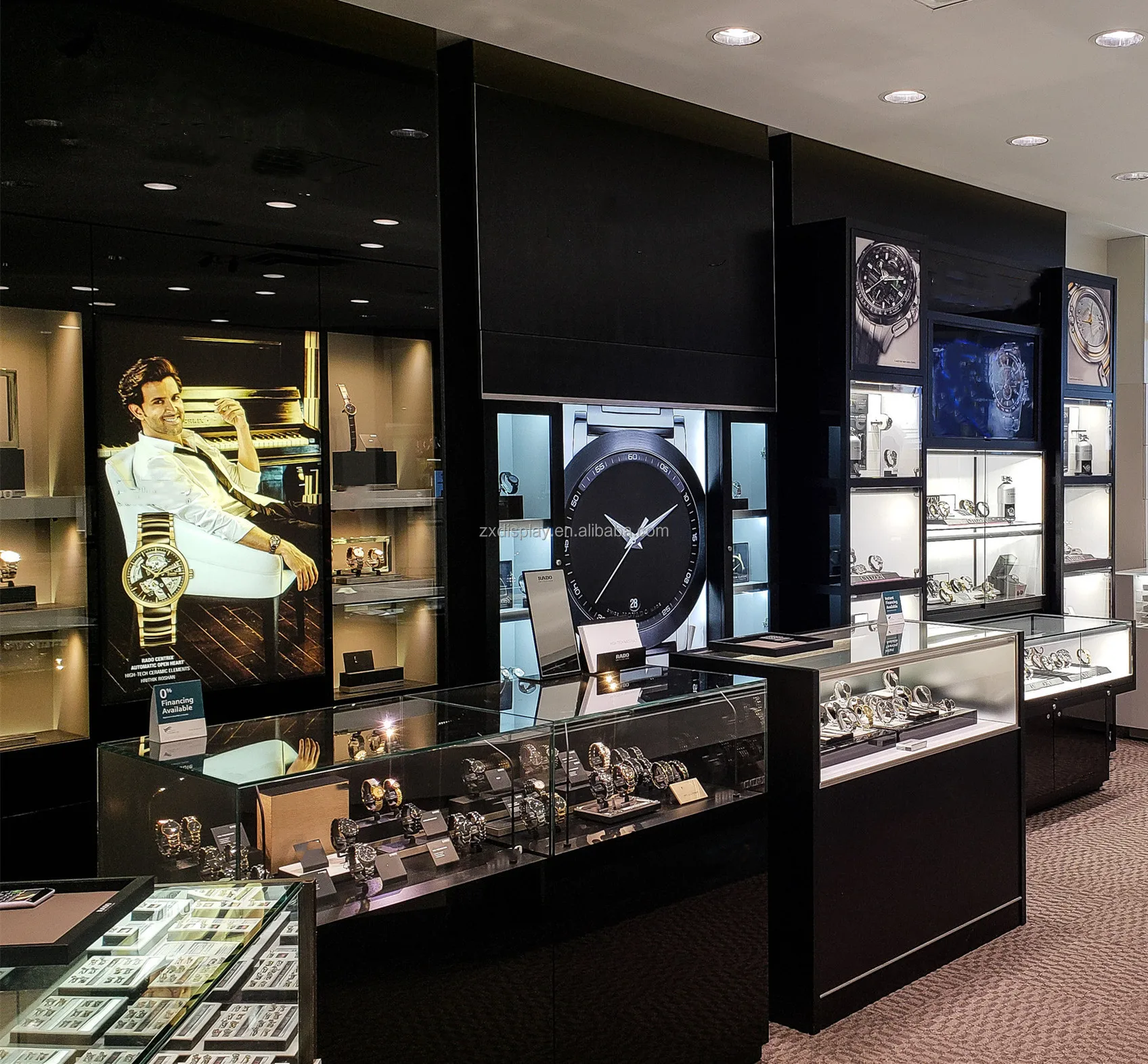 New Design Watch Display Showcase Glass Watch For Watch Jewelry