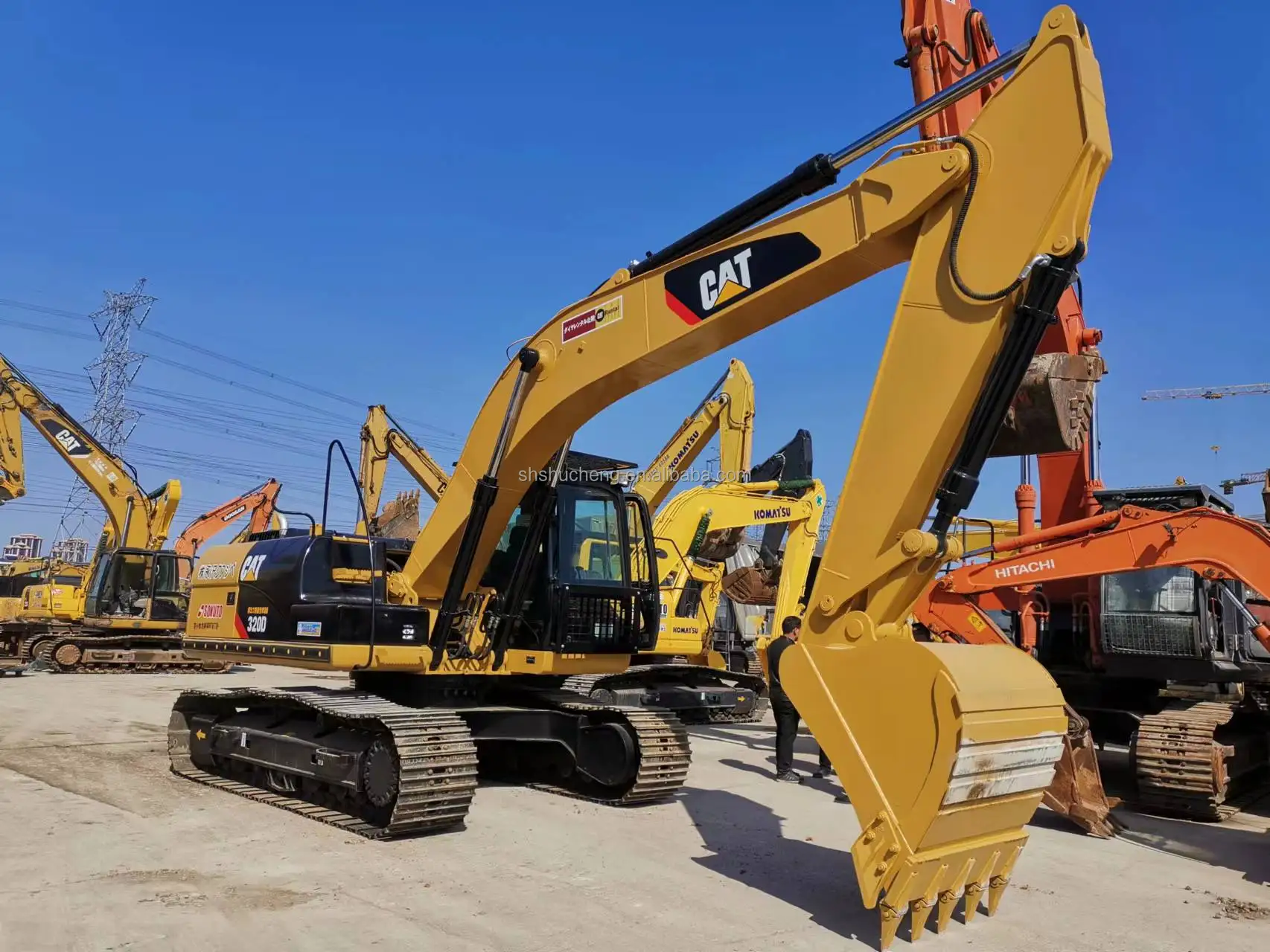 Japan Made Caterpillar Excavadora 20 Ton Used Cat Excavator Cat 320d ...