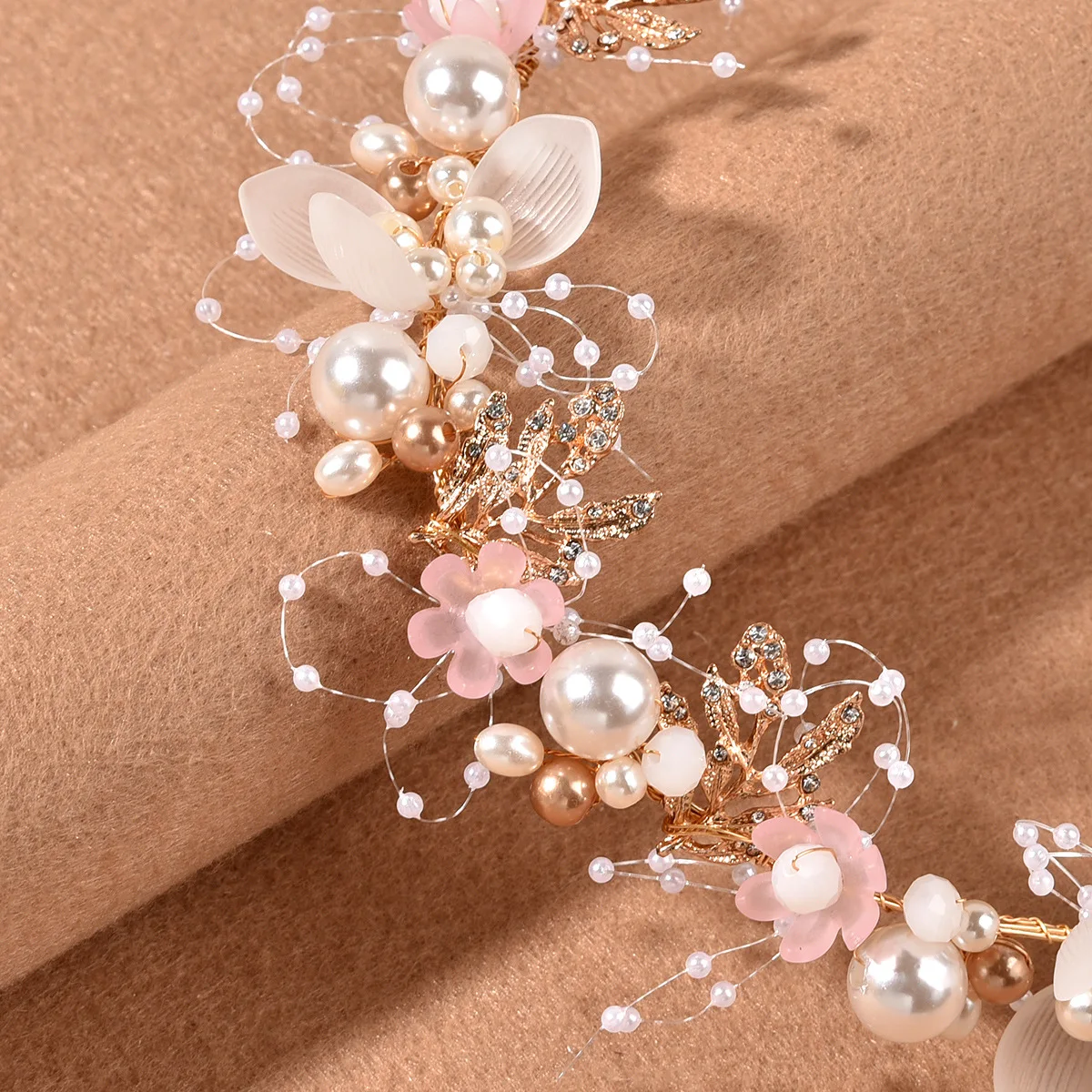 Junnuo Fashion Pearl Flower Headband - Bridal Hair Accessory