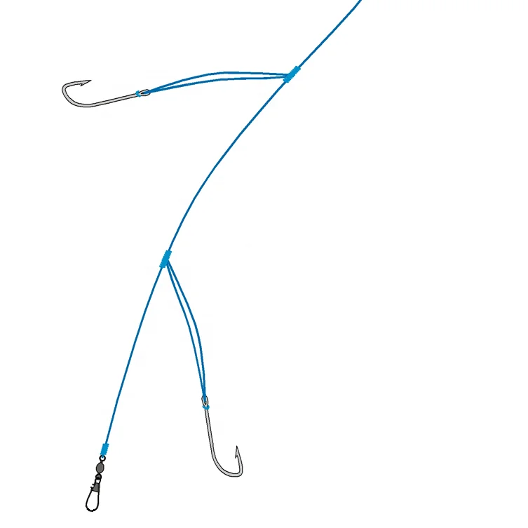 Paternoster Rig Tying Double Hook Rig How To Tie A Paternoster