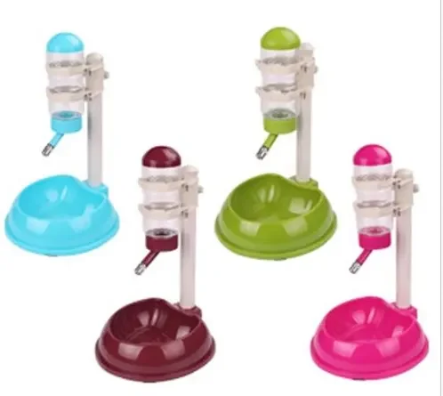 2 в 1 миска для кормления кошек и собак пластиковая подставка набор мисок воды