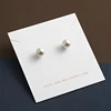 Necklace Earring Card White