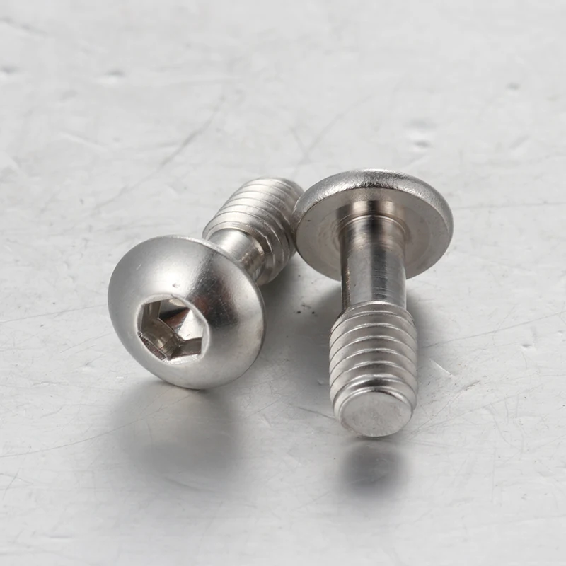 product customized screw stainless steel m4 sus 304 stainless half round head hexagonal cover screw-60