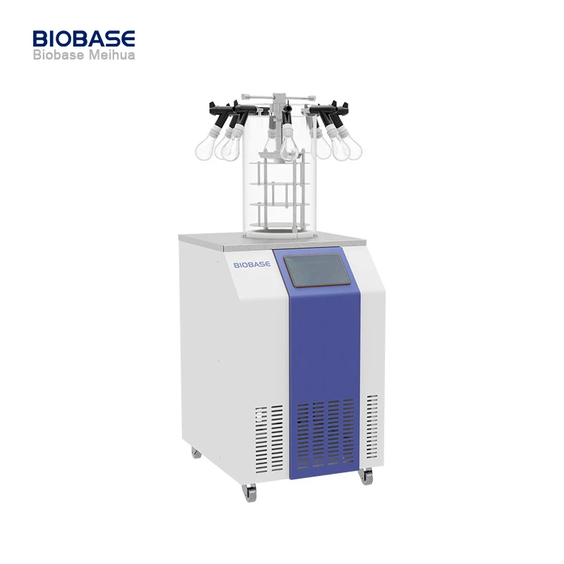 BIOBASE BK-FD12P Table Top Freeze Dryer Vertical Laboratory Vacuum Lyophilizer Freeze Dryer