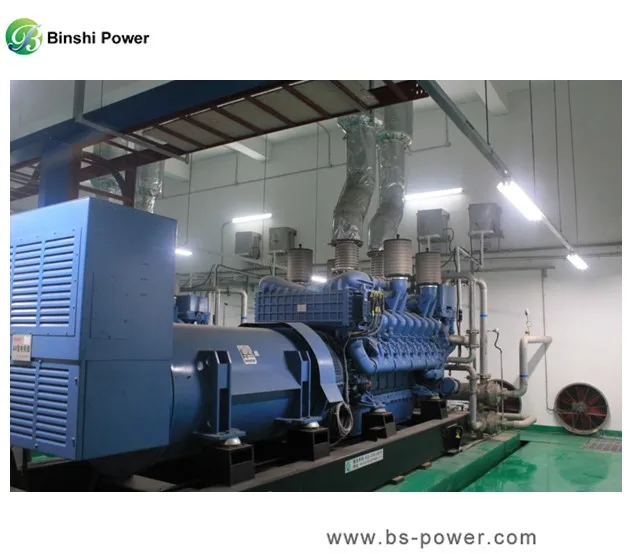 1mw 2mw Gas Turbine Generator Three Phase Open Type Natural Gas Generator