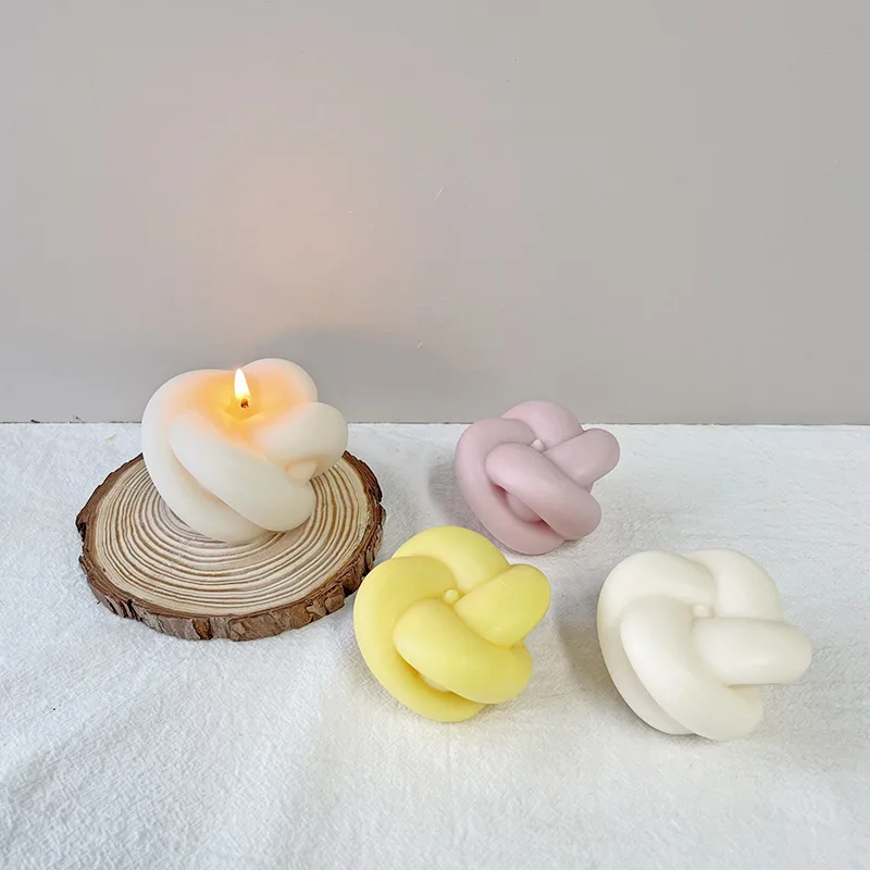 Moldes de silicona para velas en forma de bola en espiral, molde de cera de  jabón perfumado hecho a mano, moldes de vela de bola geométrica para