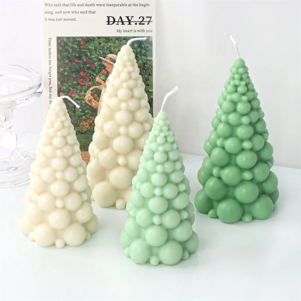 Moldes Velas Navidad 3 Moldes Para Velas De árbol De Navidad, Molde Para Velas De Cono De Pino 3D, Molde De Silicona Hecho A Mano, Molde De Resina, Molde Para Hacer Velas