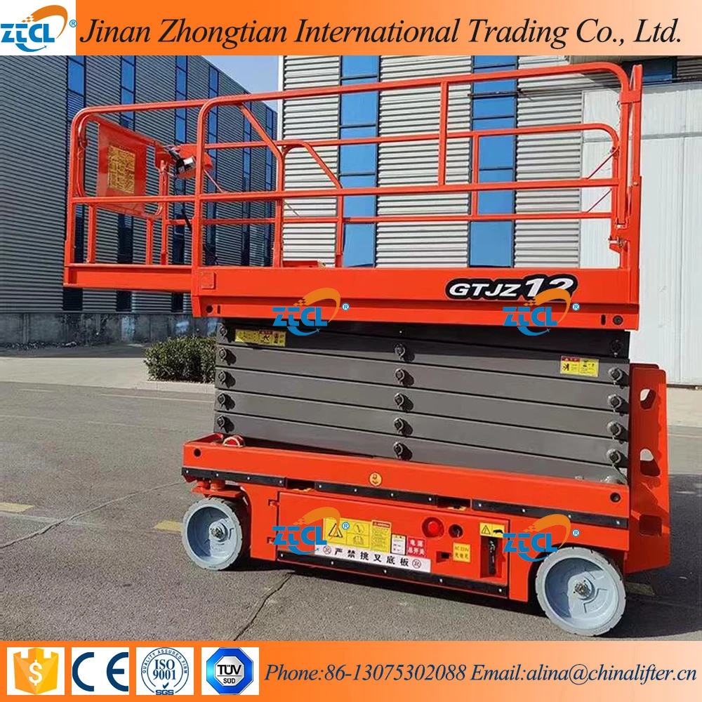 14 Meter Self Propelled Scissor Lift Hydraulic Type Lift Aerial Working