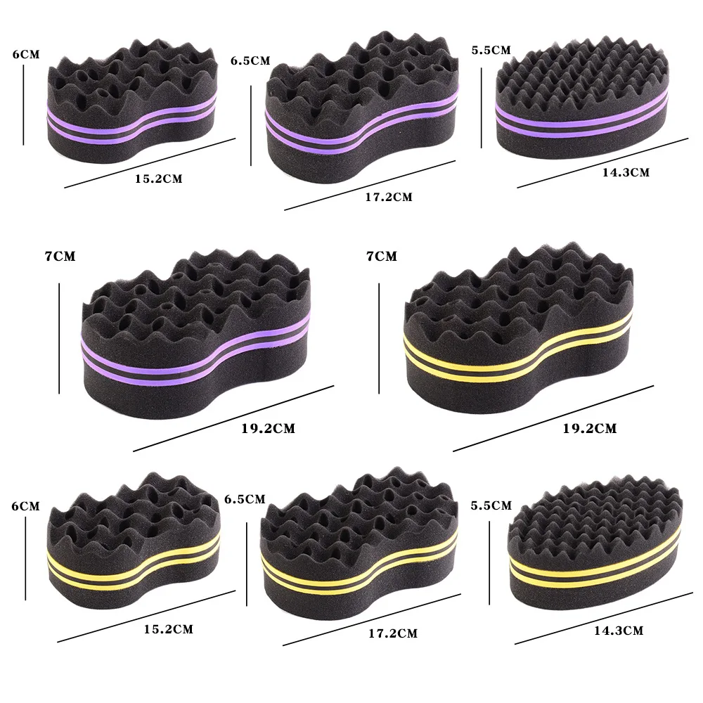 Custom  Men's Dreads Twisting Locks Dreadlocks Curl Brush Sponge Styling Double Wave Magic Hair Twist Sponge