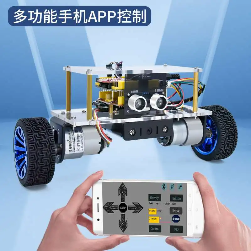 Arduino Bluetooth Rc Remote Control Car App Android 2WD Self