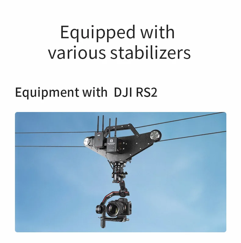 Flyingkitty Carbon Fiber Camera Ropeway Shooting Systems Cablecam