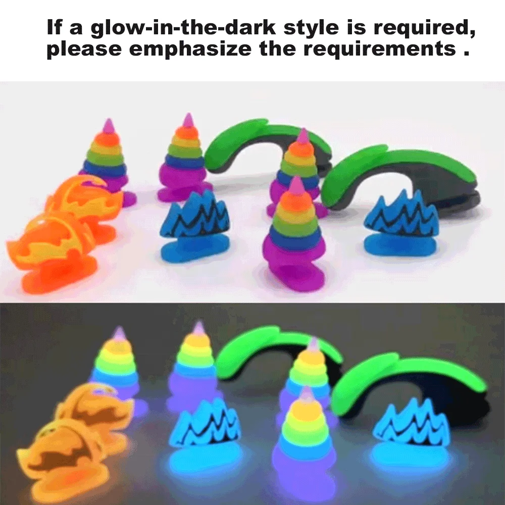 Pinne Ricambio Per Ciabatte Shark - Stampa Cono Gelato E Cappello Natale, 2 Paia - Foto 6