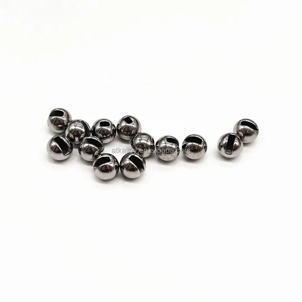 Hot Sale Full in Stock Natural Slotted Tungsten Beads High Density Fly  Fishing Tying