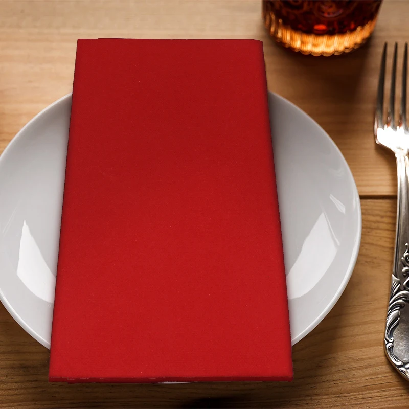 Бесплатные образцы Одноразовых Бумажных Салфеток черные льняные полотенца для гостей белые одноразовые столовые приборы карманные бумажные салфетки