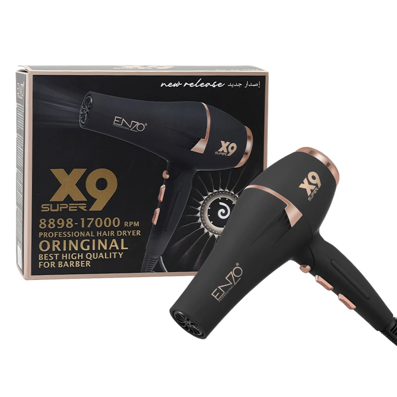 ENZO EN-8898 Hair Dryer - High Speed, Professional Salon