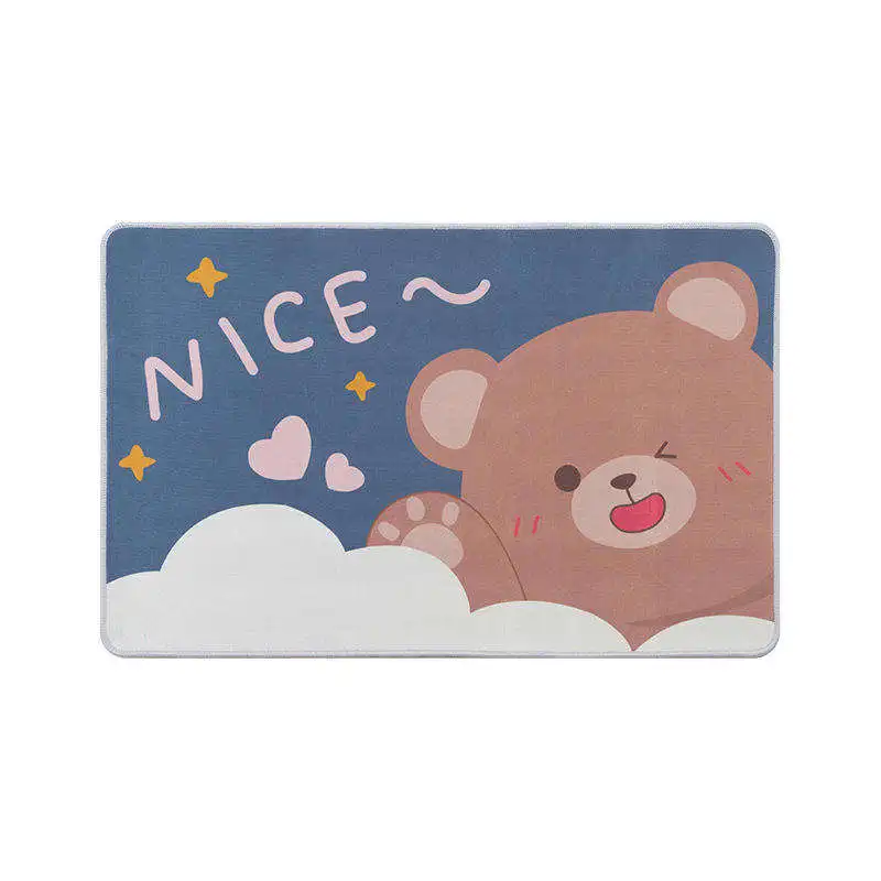  Cute animals kids Flannel Printing bath mats non slip Indoor And Outdoor Door Mat