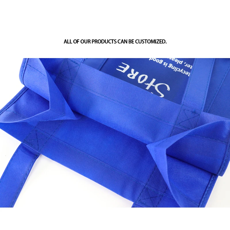 Custom Printed PP Tote Shopping Bags Eco-Friendly Reusable