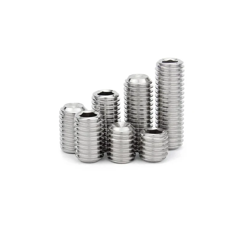 product professional manufacture stainless steel 304 a2 set screws m2 m16 concave with hexagon driver-40