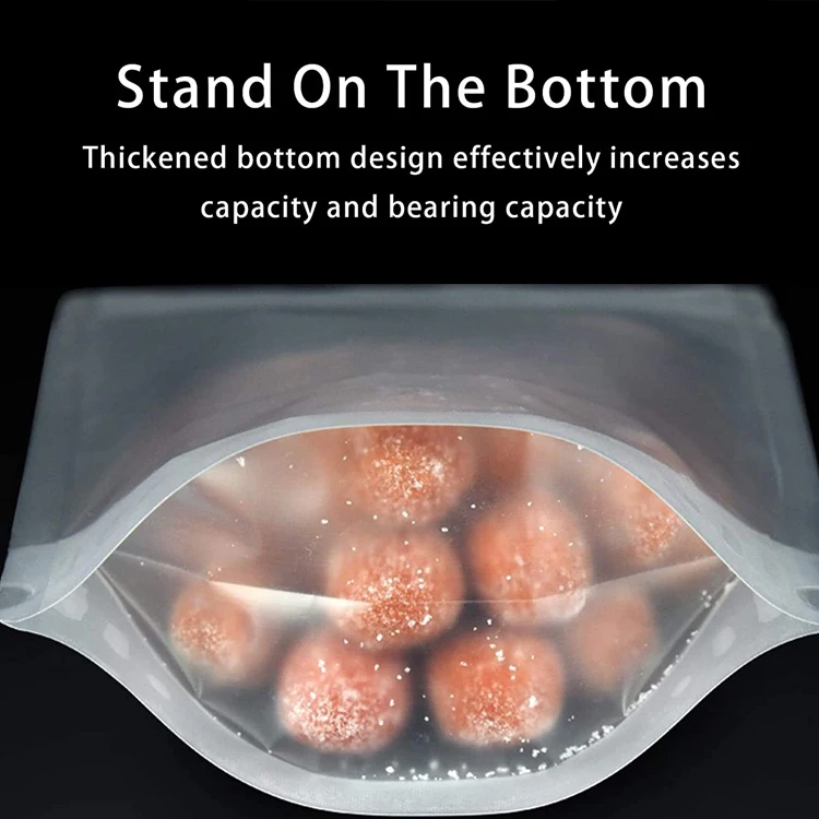 Resealable Transparent Clear Smell Proof Doypack Zip Lock Stand up Food Rice Snack Zipper Packaging Plastic Spice Pouch Bag