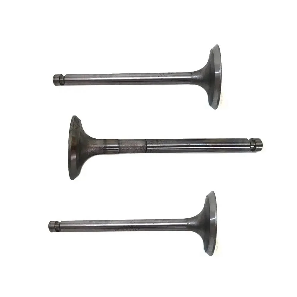 For Yanmar 3TNE88 Komatsu 3D88 Intake Valve 3PCS YM129100-11100